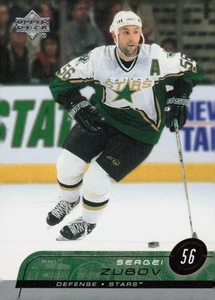 Tarjeta de hockey 2002 Upper Deck #57 Sergei Zubov Defense Dallas Stars - Imagen 1 de 2