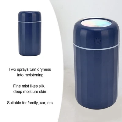 Blue Mini Humidifier 260ml 2 Level USB Multi Function Long Use Time Car Diffuser - image 1 of 4