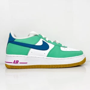 Nike Boys Air Force 1 LV8 FJ4613-100 White Casual Shoes Sneakers Size 6Y - Picture 1 of 12