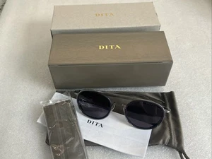 DEMO DITA Sunglasses SYSTEM TWO DTS115-01 Silver/Black 51-22-143 Gray Lens - Picture 1 of 7