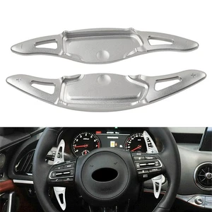 Silver Steering Wheel Paddle Shifter Extension For 18-up Kia Stinger CK K8 - Picture 1 of 15