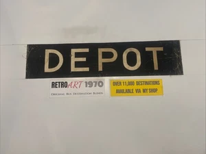 Depot - Derby 207 60er Jahre Bus Destination Blind 26" Geschenk - Bild 1 von 10