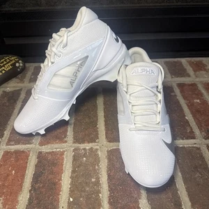 Nike Alpha Menace Pro 4 bianco-argento FD7037-101 tacchetti calcio uomo taglia-8 - Foto 1 di 9