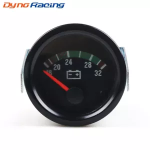 2" 52mm Car Yellow Light Pointer 24V Electronic Voltage Volt Gauge Meter 18-32V - Picture 1 of 7