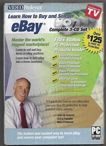 Video Professor: Learn To Buy & Sell on EBAY Complete 3-CD-ROM Software Set Box! - Picture 1 of 3