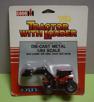 ERTL 1/64 Scale Case IH 7130 Row Crop Tractor with Loader - Image 1 of 4