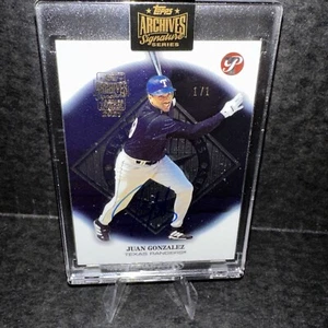 2021 Topps Archives Signature Series Topps Pristine #94 Juan Gonzalez Auto 1/1 - Bild 1 von 10