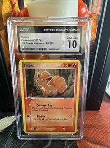 2007 Pokémon Vulpix EX Power Keepers 69/108 CGC Gem Mint 10 - Picture 1 of 2