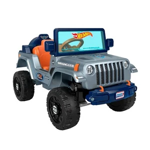 ​Power Wheels Hot Wheels Jeep Wrangler Toddler Ride-On Toy with Driving Sounds,  - Picture 1 of 6