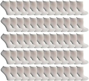 120 Pairs Of SOCKS'NBULK Kids No Show Ankle Socks, Soft Sports Socks (Size 6-8) - Picture 1 of 5