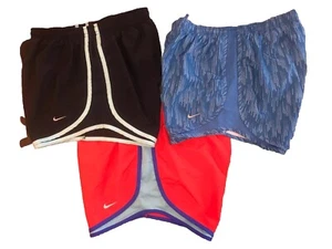 Nike Tempo Womens Shorts Lot Of 3 Size Medium Red Blue - Picture 1 of 5