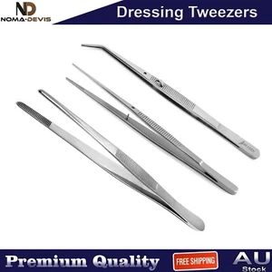 Dental Dressing Cotton Tweezers Serrated Tip Self Locking surgical Forceps CE - Picture 1 of 4