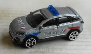 Majorette Peugeot 3008 GT silbermetallic POLICE NATIONALE Polizei Frankreich SUV - Imagen 1 de 4