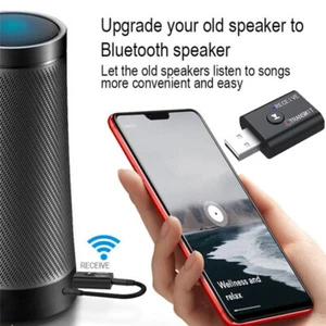 Bluetooth 5.0 2In1 Sender Empfänger Auto Wireless Audio Adapter Usb 3 5 Mm > - Afbeelding 1 van 15