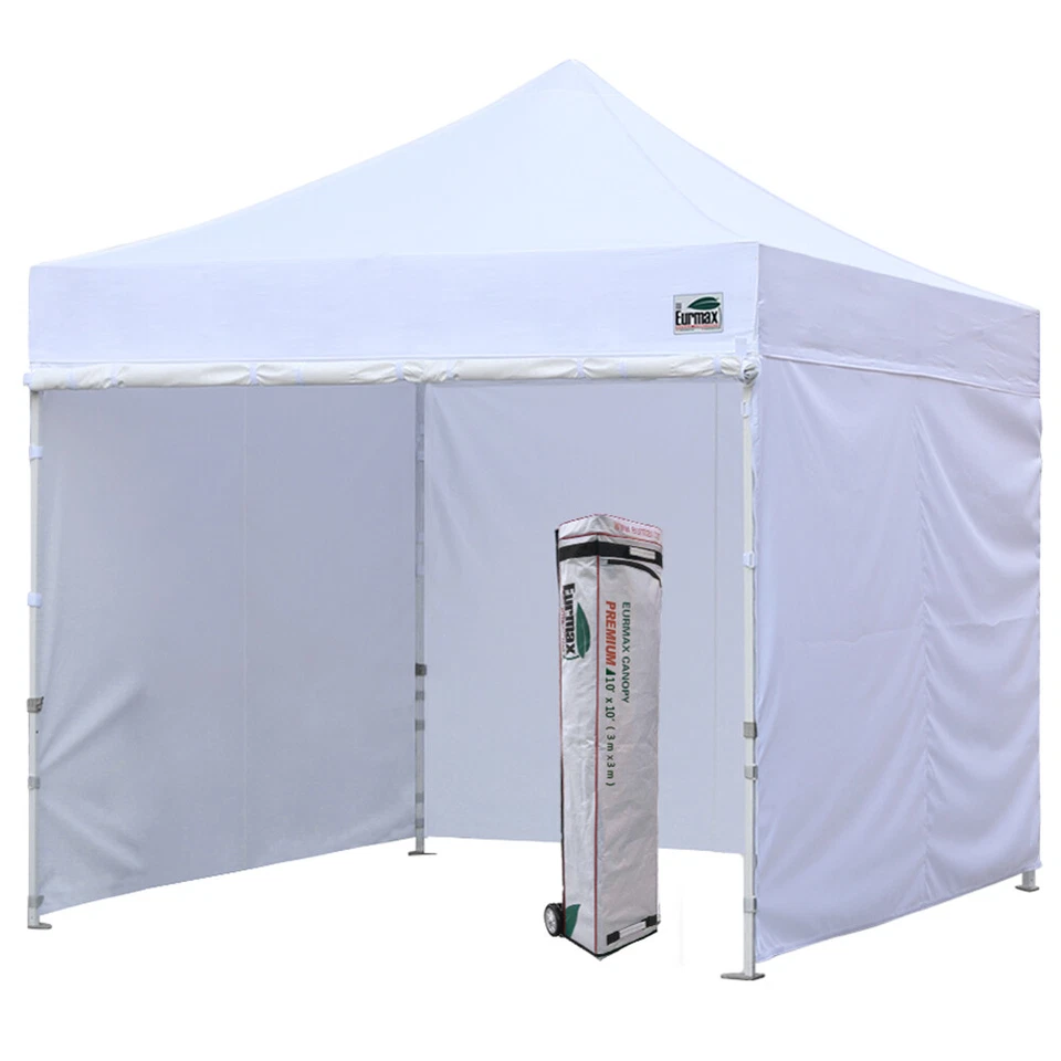 Eurmax USA Premium 10'x10' Ez Pop-up Canopy Tent with Removable Sidewalls - Image 1 of 4