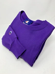 CHAMPION Reverse Weave Crew Sweatshirt Heavyweight Soft Interior Purple X-Large - Picture 1 of 13