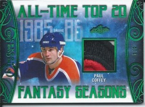 2019-20 Leaf ITG In the Game Used PAUL COFFEY All-Time Top Fantasy Patch 4/4