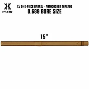 HK Army XV One-Piece Autococker Paintball Barrel - Dust Gold - .689 Bore Size - Bild 1 von 3