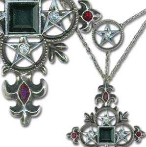 Alchemy Gothic Count Cagliostro's Cross Necklace Discontinued/retired - Picture 1 of 3