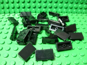 ** Lote de 25 quilates ** Lego NUEVO negro 1 x 2 piezas de pendiente (A-33) - Imagen 1 de 1