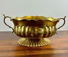 Vintage French Style Brass Footed Cachepot Planter