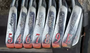SET 7 FERRI DA GOLF HOGAN APEX PLUS CAVITY BACK 4-PW ASTE RIGIDE IN ACCIAIO ECCELLENTI - Foto 1 di 11
