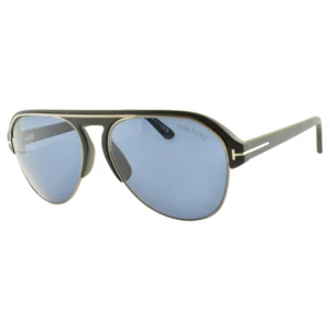 NEU! Tom Ford Marshell TF929 02V 58-16-145 Sonnenbrille mattschwarz Aviator Vollrand - Bild 1 von 4