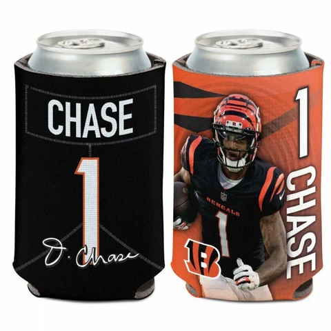JA'MARR CHASE CINCINNATI BENGALS SOFT FOAM CAN BOTTLE COOZIE COOLER KOOZIE NFL Cover
