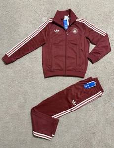 adidas Originals Beckenbauer Mens BAYERN MUNCHEN Tracksuit Jacket & Pants New - Picture 1 of 18