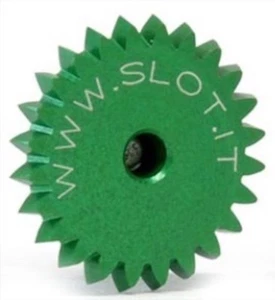 Slot.it SIGA24LH Gear, 24T, Flat Anglewinder 15mm Long Hub, Ergal Light, 1/pc - Picture 1 of 1