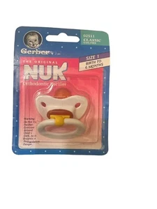 Chupete Ortodoncia Gerber The Original Nuk Silicona Vintage Talla 1 - Imagen 1 de 1