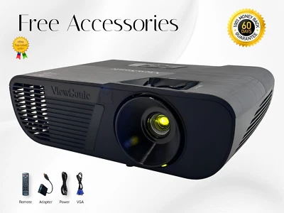ViewSonic PJD5153 -  DLP Projector 3,300 Lumens Portable Full HD 3D HDMI Adapter - Image 1 of 4