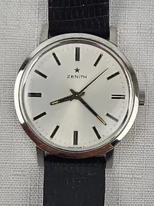 Zenith Stellina Watch Date Ref 1209 4 SP 36mm Steel Case Cal 2562c 1960s 1970s - Picture 1 of 14