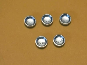 5 Steel 7/16" Expansion Cup Engine Freeze Plugs Ford AMC Chrysler GM  - Picture 1 of 4