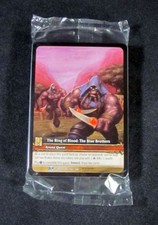 (25) World of Warcraft WoW TCG The Ring of Blood: The Blue Brothers Extended Art