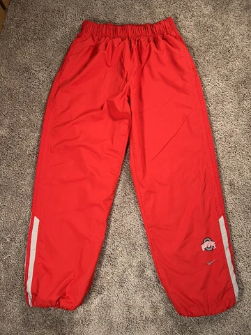 Nike Team Ohio State Buckeyes Sweatpants Joggers Mens Size XXL 2XL Red Lining Cover