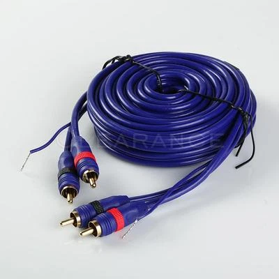 12ft 12' HIGH PERFORMANCE DIRECTIONAL BALANCE RCA 2 Male to Male Audio Cable - Image 1 of 3