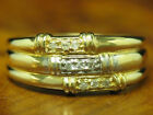 Gelbgold Brillant Ring / 14kt 585 Gold / 0,09ct Diamant / 5,4g / RG 63,5
