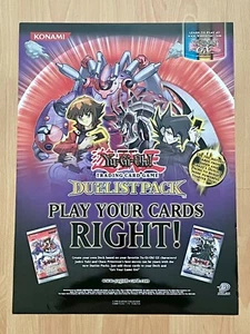 Yu-Gi-Oh Konami Duelist Pack GX 2Sided Poster Jaden & Chazz NEW Not Folded Decor - Imagen 1 de 6