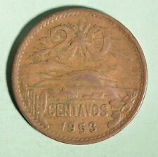 1953 Mexico 20 Centavos - INV#X858