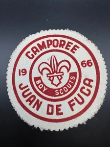 Vintage LARGE 5" 1966 Camporee Juan De Fuca  Boy  Scouts Badge/Patch - Picture 1 of 3