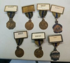 Vintage Lot of 7 American Legion National Convention Medals 1961 to 1971