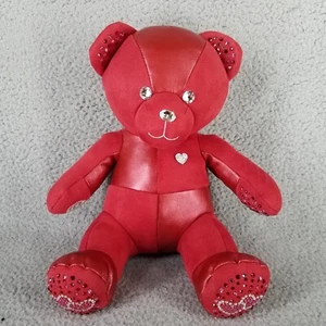 Build-A-Bear Swarovski Kristalle Valentines Rot Samt Plüschbär Sammler 2021 - Bild 1 von 15