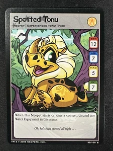 Neopets Spotted Tonu 32/100 The Haunted Woods Neopet Non Holo Rare - Bild 1 von 2