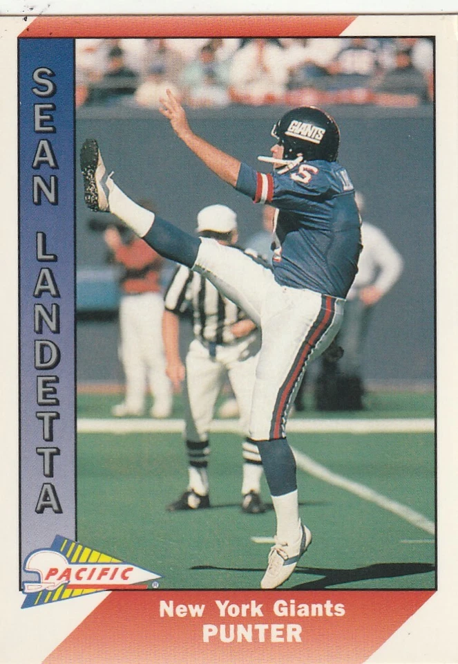 FREE SHIPPING-MINT-1991 Pacific Sean Landeta (Landetta) #350 GIANTS +BONUS CARDS - Image 1 of 1