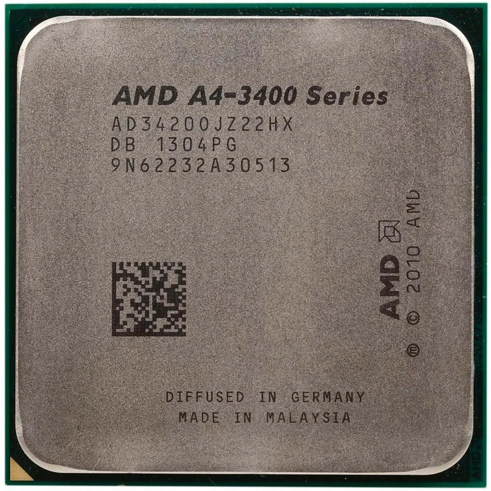 CPU Processor AMD Socket FM1 A4-3400 AD34200JZ22HX 2.70GHZ Dual Core Desktop - Image 1 of 2