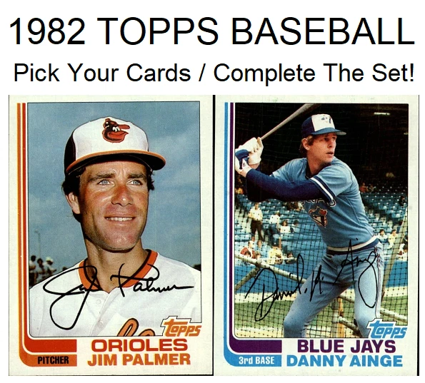 1982 Topps Baseball ~ Pick Your Cards / Complete The Set! - Image 1 of 1