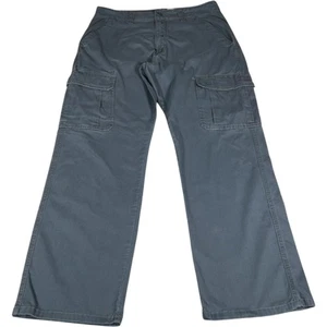 Wrangler Relaxed Fit Men's Trousers 32W 30L Grey Cargo Pockets Utility Outdoor - Picture 1 of 13