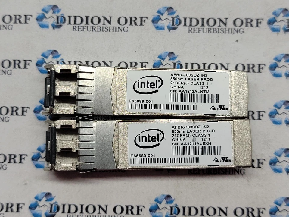 Juego de 2 Transceptores INTEL AFBR-703SDZ-IN2, Grado B, SKU 20131 Foto 1 de 1
