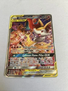 Pokemon GX SM230 Charizard & Braixen Full Art Holo Promo Card Lp TCG Rare 2019 - Picture 1 of 2
